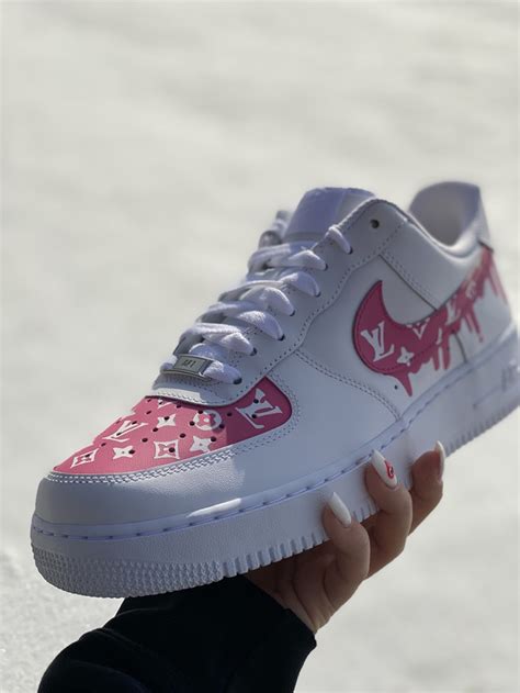 custom air force 1 louis vuitton pink|Louis Vuitton af1 custom.